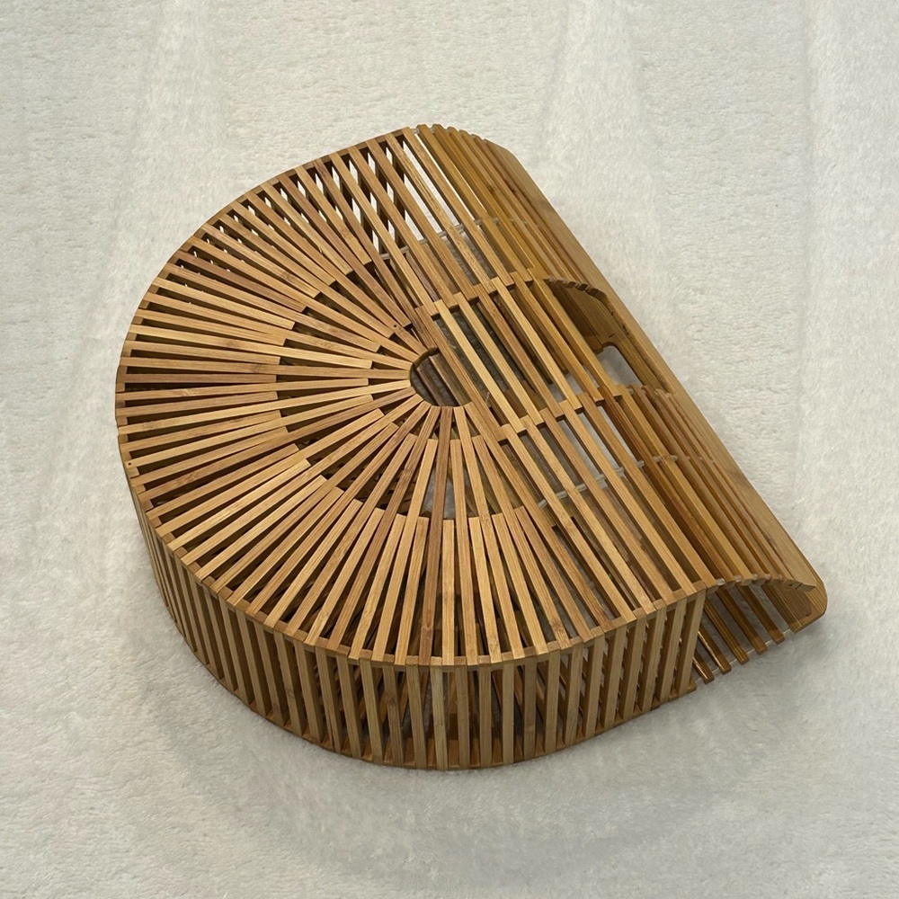 Wooden Bamboo Handbag/Beach Bag - Picture 2 of 11
